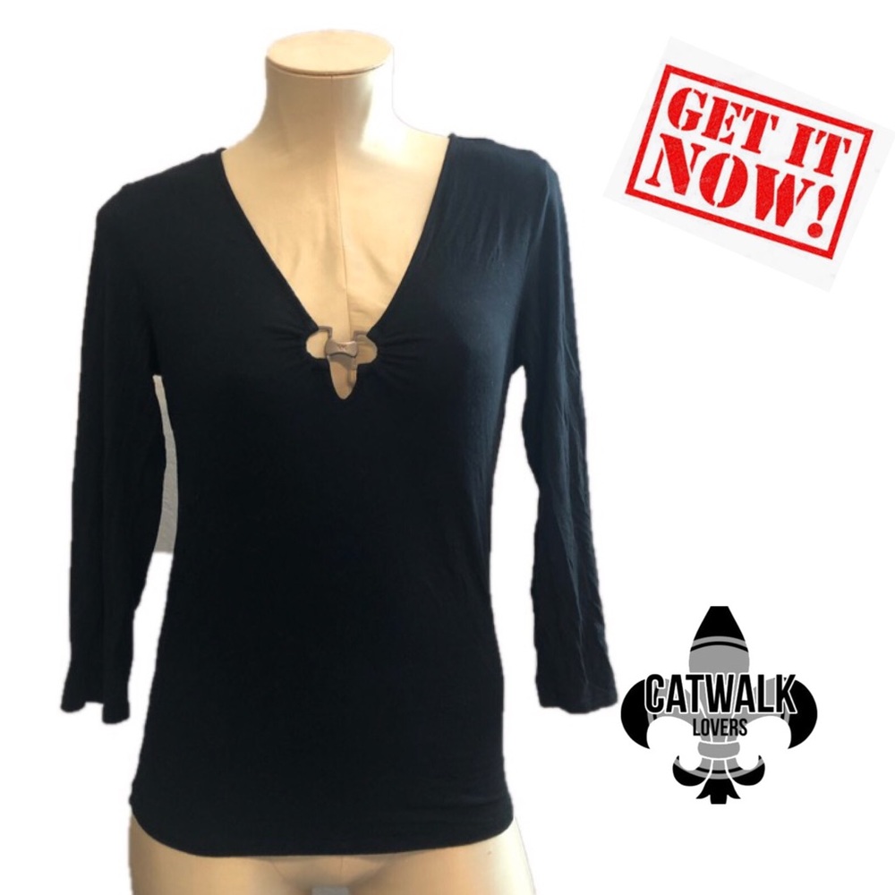 Michael Kors Black 3/4 black top